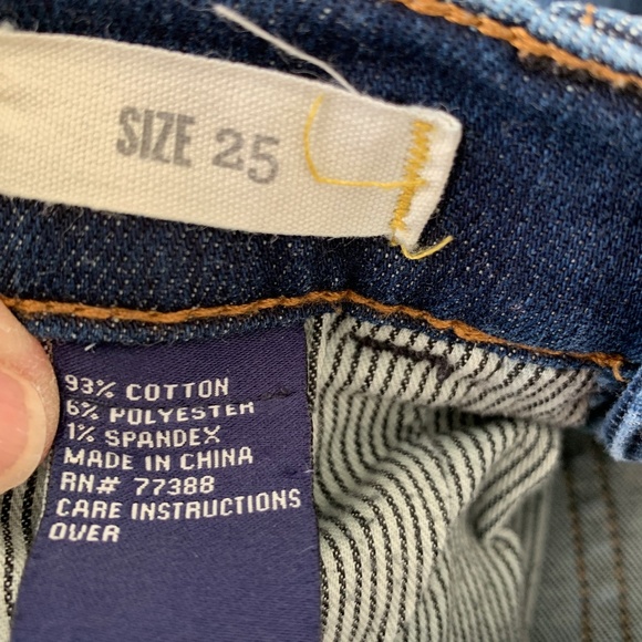 MADEWELL SLIM BOYJEAN DARK WASH SIZE 25 - Picture 9 of 10